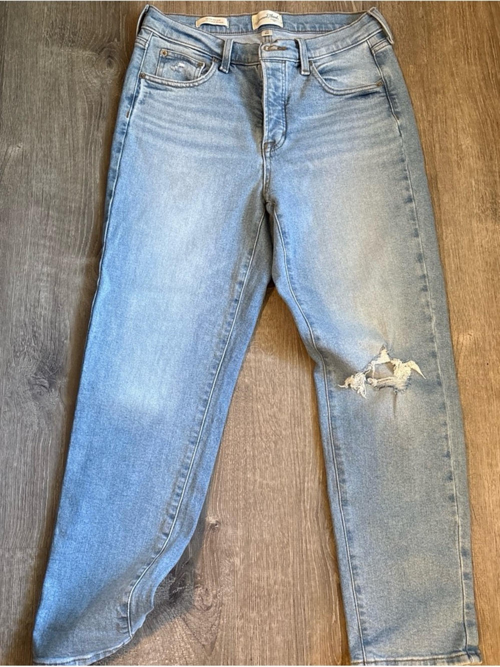 Universal Thread Light Blue Distressed Boyfriend Jeans